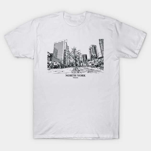 North York - Ontario T-Shirt by Lakeric